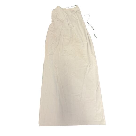 Paloma Wool Teresa Linen Wool Blend Dress Beige Backless Strappy XL - Picture 10 of 15